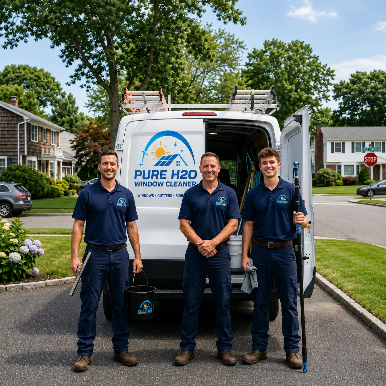 The Pure H2O Window Cleaners team